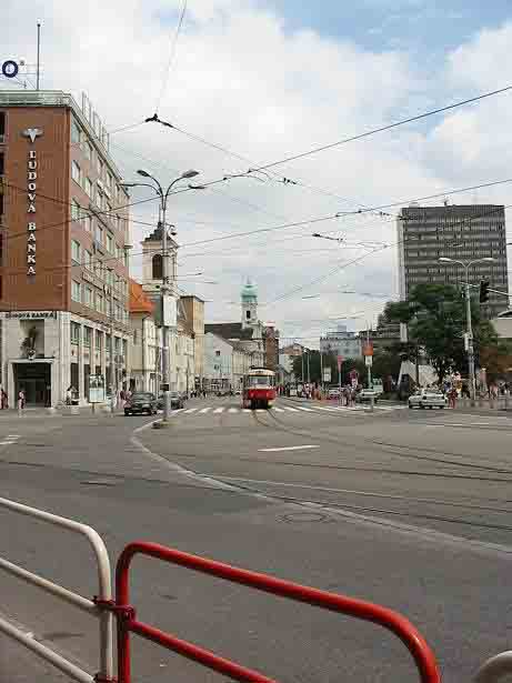Kamenne Square and Spitalska Street