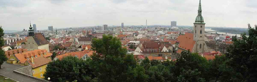 Bratislava view from castle