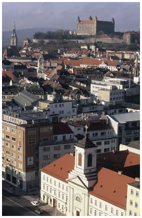 view of Bratislava city