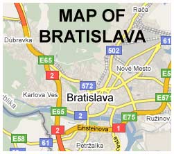 MAPA BRATISLAVY