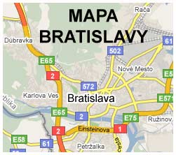 MAPA BRATISLAVY